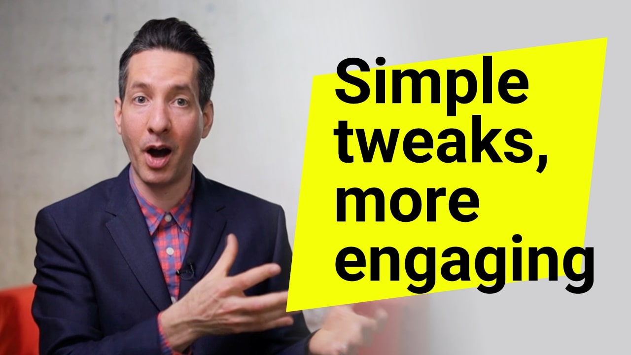 Simple ways to make presentations more engaging - 3 quick tips (Video)